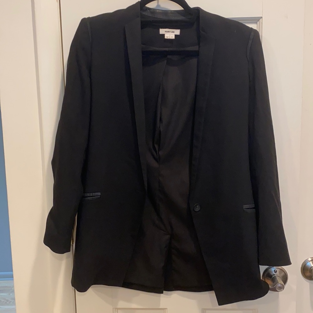 Helmut Lang collarless blazer, size 0